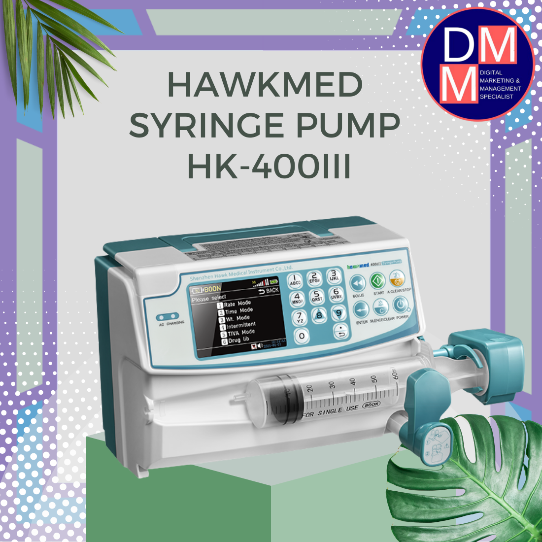 Hawkmed - Syringe Pump HK400III